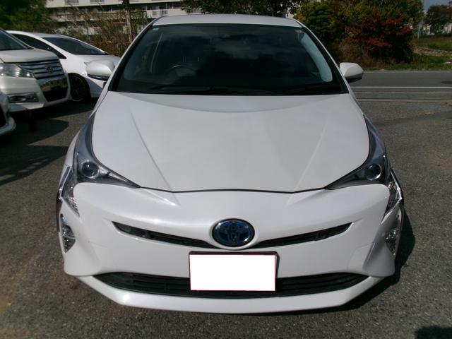 プリウス Ａツーリングセレクション　ワンオーナー　エアコン　パワステ　パワーウインドウ　エアバック　ＡＢＳ　ＢＳＭ　バックモニター　スマートキー　Ｗ６４ナビ地デジ　１年保証距離無制限（3枚目）