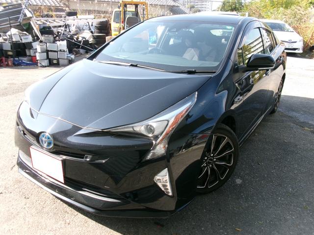 プリウス Ｓセーフティプラス　エアコン　パワステ　パワーウインドウ　エアバック　ＡＢＳ　ＥＴＣ　社外アルミ　純正ナビ地デジ　バックモニター　スマートキー　プッシュスタート　１年保証距離無制限（2枚目）