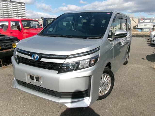 ヴォクシー ハイブリッドX エアコン パワステ パワーウインドウ エアバック ABS SDナビ地デジ 両側電動スライドドア プッシュスタート バックモニター ビルトインETC 1年保証距離無制限(4枚目)