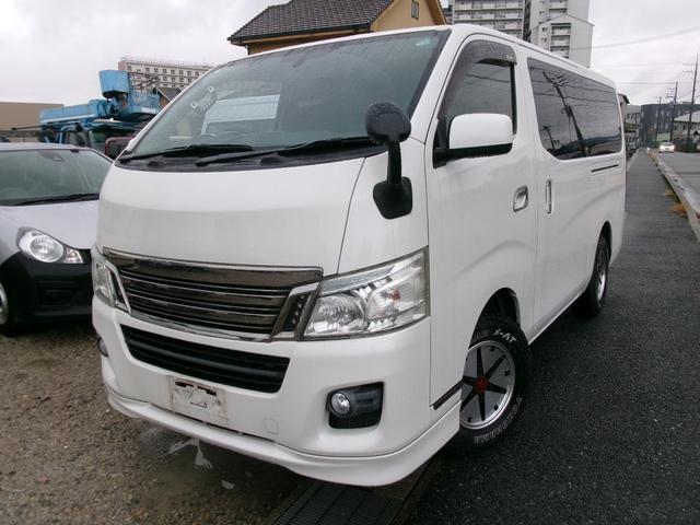 ＮＶ３５０キャラバンバン ロングライダープレミアムＧＸターボ　ワンオーナー　エアコン　パワステ　パワーウインドウ　エアバック　ＡＢＳ　５ドア　ＥＴＣ　　フロントリップ　社外サス　社外マフラー　アルミホイール　スマートキー　プッシュスタート　社外シート　社外テール（2枚目）