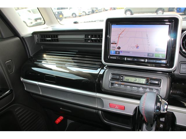 スペーシア カスタム HYBRID XSターボ 2型 全方位ナビ ETC ドライブレコーダー バックカメラ オートライト スライドドア 純正ナビ プッシュスタート シートヒーター オートエアコン 衝突被害軽減システム アイドリングストップ 横滑り防止機能 衝突安全ボディ(10枚目)