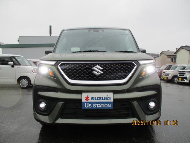 ソリオバンディット バンディット　ＨＹＢＲＩＤ　ＭＶ　２型　全方位モニターナビ　バックカメラ　オートライト　スライドドア　純正ナビ　プッシュスタート　シートヒーター　オートエアコン　衝突被害軽減システム　アイドリングストップ　横滑り防止機能　衝突安全ボディ（19枚目）