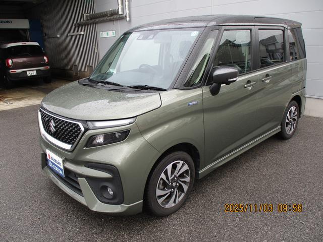 ソリオバンディット バンディット　ＨＹＢＲＩＤ　ＭＶ　２型　全方位モニターナビ　バックカメラ　オートライト　スライドドア　純正ナビ　プッシュスタート　シートヒーター　オートエアコン　衝突被害軽減システム　アイドリングストップ　横滑り防止機能　衝突安全ボディ（21枚目）