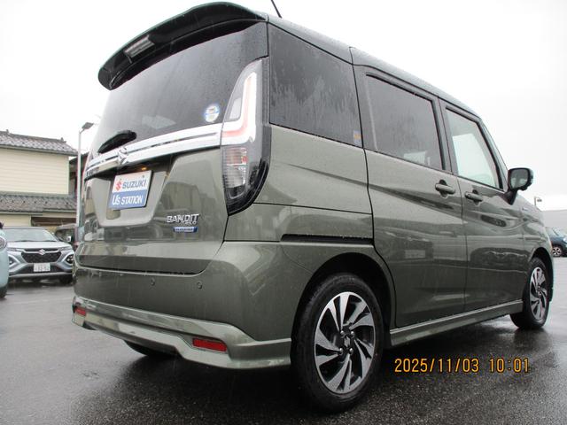 ソリオバンディット バンディット　ＨＹＢＲＩＤ　ＭＶ　２型　全方位モニターナビ　バックカメラ　オートライト　スライドドア　純正ナビ　プッシュスタート　シートヒーター　オートエアコン　衝突被害軽減システム　アイドリングストップ　横滑り防止機能　衝突安全ボディ（24枚目）