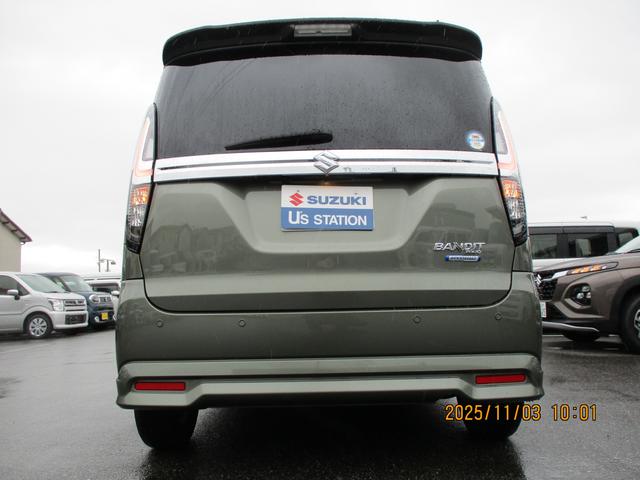 ソリオバンディット バンディット　ＨＹＢＲＩＤ　ＭＶ　２型　全方位モニターナビ　バックカメラ　オートライト　スライドドア　純正ナビ　プッシュスタート　シートヒーター　オートエアコン　衝突被害軽減システム　アイドリングストップ　横滑り防止機能　衝突安全ボディ（25枚目）