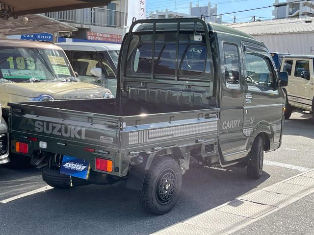 Ｘ　ＬＥＤヘッドランプ装着車　ジムキャリィフェイスチェンジキット　パートタイム４ＷＤ　スズキセーフティサポート　１２インチアルミ＆タイヤセット　キーレス　フォグランプ　純正デカール(73枚目)