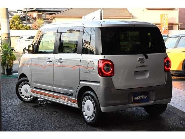 ムーヴキャンバス ストライプスGターボ グレイスデモカー ワンオーナー 禁煙 フルセグ ナビ Bluetooth 前後ドラレコ シートヒーター バックカメラ ETC2.0 スマートキー コーナーセンサー 両側電動スライド(13枚目)