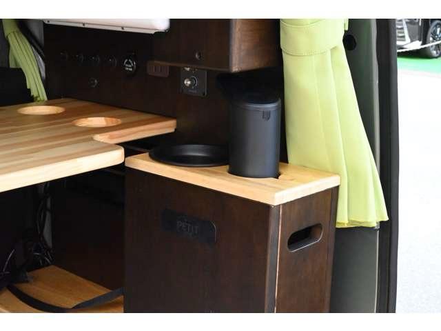 エブリイ ジョインターボ　ハイルーフ　ぷちキャンＷＡＧ　軽キャン　キャンピング　ＤＣクーラー　外部電源　展示車　後席モニター　ＡＣコンセント　フルセグＴＶ　ナビ　前後ドラレコ　バックカメラ　Ｂｌｕｅｔｏｏｔｈ　スマートキー（46枚目）