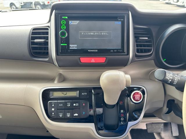 Ｎ－ＢＯＸ Ｇ・Ｌパッケージ　社外ナビ・ＣＤ・ＤＶＤ・ＵＳＢ・ＴＶ・ＦＭ／ＡＭラジオ・バックカメラ・ＥＴＣ・両側スライド片側電動ドア・オートエアコン・電動格納ドアミラー・ＥＳＣ・ＡＢＳ・純正フロアマット・プッシュスタート・ＣＶＴ（76枚目）