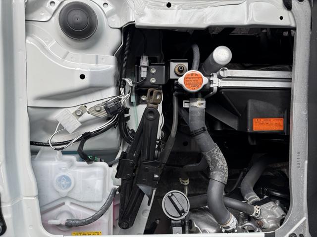ハイゼットトラック スタンダード CVT・スマアシ・スマートキー・プッシュスタート・パワーウィンドウ・電動格納ミラー・ドラレコ・アルミパネル宅配仕様・幌付き・鍵付きハンドル・観音扉・カマチ脱着可能・アイドリングストップ・幌高2500(26枚目)