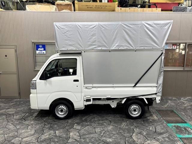 ハイゼットトラック スタンダード　ＣＶＴ・スマアシ・エアコン・パワステ・Ｗエアバック・アイドリングストップ・リアセンサー・カーテン幌仕様・幌高２５００（12枚目）