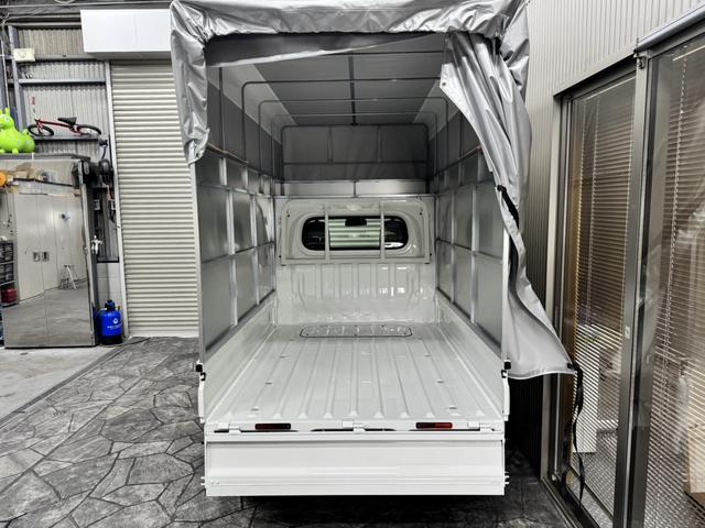 ハイゼットトラック スタンダード　ＣＶＴ・スマアシ・エアコン・パワステ・Ｗエアバック・アイドリングストップ・リアセンサー・カーテン幌仕様・幌高２５００（19枚目）