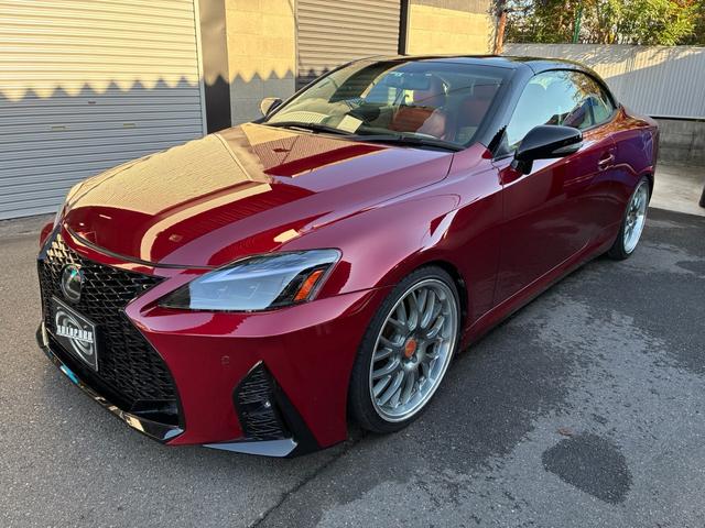 IS IS250C バージョンL 30Fスポーツ仕様3眼LEDヘッドライト 赤白コンビレザー 19AWローダウン 電動オープンルーフブラックアウト(9枚目)