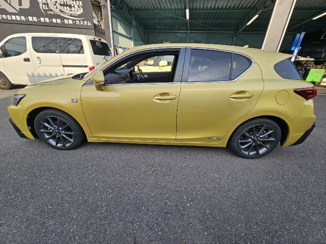 CT CT200h Fスポーツ 後期仕様ヘッドライト 後期仕様テールランプ サンルーフ フレアイエローマイカメタリック Bluetoothオーディオ フルセグTV ETC バックカメラ(2枚目)