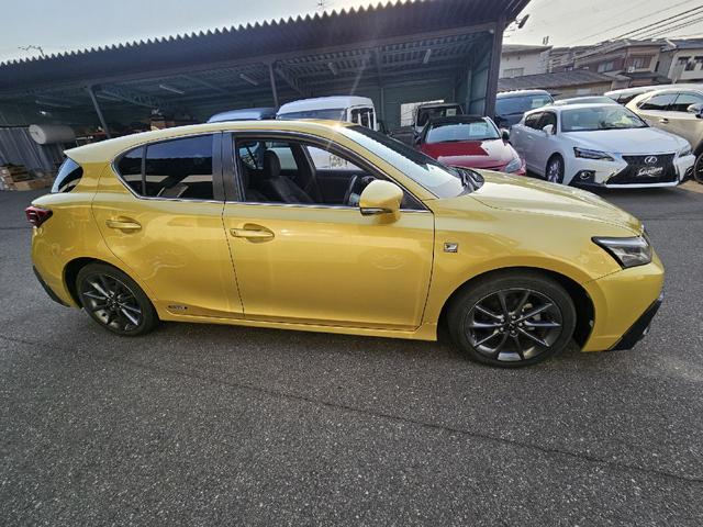 CT CT200h Fスポーツ 後期仕様ヘッドライト 後期仕様テールランプ サンルーフ フレアイエローマイカメタリック Bluetoothオーディオ フルセグTV ETC バックカメラ(6枚目)