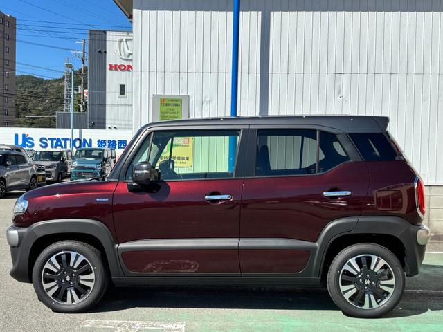 クロスビー ＨＹＢＲＩＤ　ＭＺ　３型　※雹災車両※　元当社試乗車使用　雹による凹みが数か所ございます。恐れ入りますが、必ず現車確認をお願いいたします。　なお、雹害を理由に本体値引き対応はいたしかねます。予めご了承ください。（5枚目）