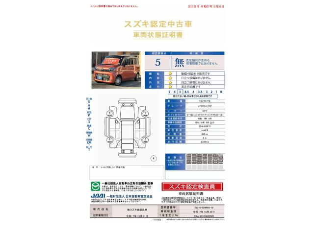 車両状態評価書
