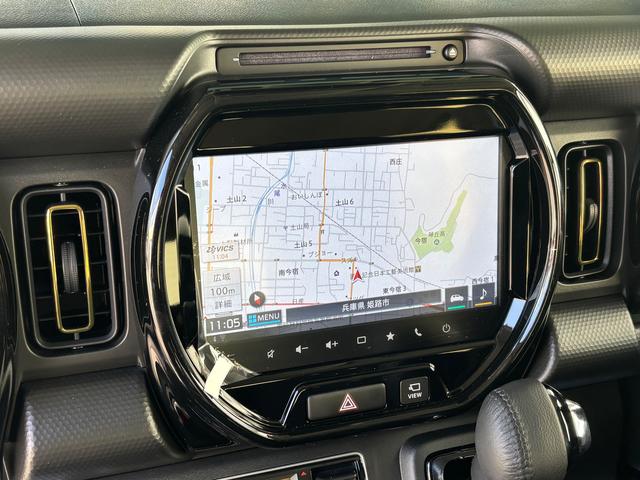 ハスラー ＨＹＢＲＩＤ　Ｘ　３型　スズキコネクト通信対応　全方位カメラ対応９インチメモリーナビ　前席両側シートヒーター　充電ポート　試乗車アップ（3枚目）