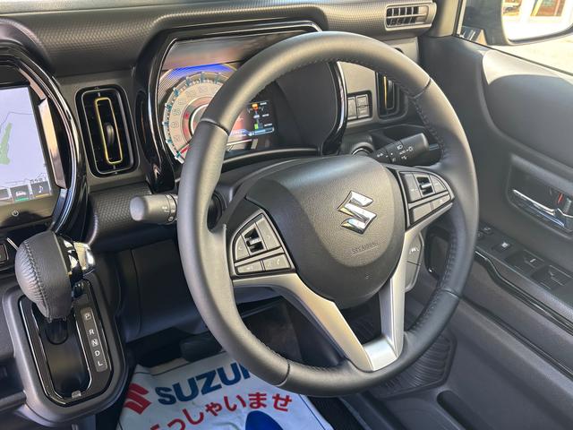 ハスラー ＨＹＢＲＩＤ　Ｘ　３型　スズキコネクト通信対応　全方位カメラ対応９インチメモリーナビ　前席両側シートヒーター　充電ポート　試乗車アップ（8枚目）