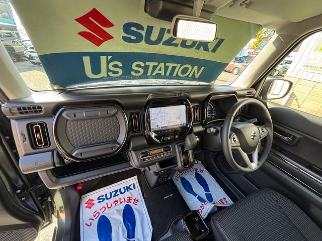 ハスラー ＨＹＢＲＩＤ　Ｘ　３型　スズキコネクト通信対応　全方位カメラ対応９インチメモリーナビ　前席両側シートヒーター　充電ポート　試乗車アップ（15枚目）