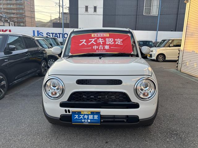 アルトラパンＬＣ ＬＣ　ＨＹＢＲＩＤ　Ｌ　６型　ＬＥＤヘッドランプ　アルミ　デュアルセンサーブレーキＩＩ｜ＬＣ専用フロントグリル｜運転席シートヒーター｜プレミアムＵＶ＆ＩＲカットガラス（フロントドア）｜フルオートエアコン｜ＵＳＢ電源ソケット｜（4枚目）