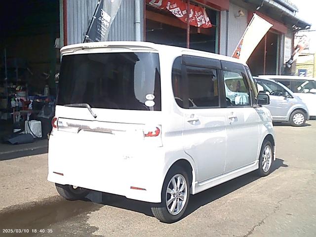 タント カスタムＸＬＴＤ　安心保証整備車検２４ヵ月付総額１９，７万円　チョイ乗り使用　電動ミラクルオープンドア　ＣＶＴオートマチック　フルオートエアコン　スマートキー　パールホワイトＩＩＩ　車検整備付　フル装備軽自動車安心保証整備車検２４ヵ月付支払総額￥１９７，０００－（3枚目）