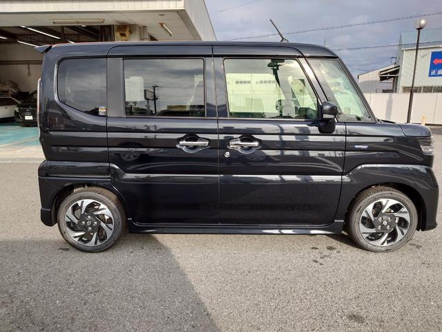 スペーシアカスタム ハイブリッドXS 届出済未使用車 ハイブリッドXS スズキコネクト対応スマートフオン連携メモリーナビゲーション9インチ 全方位モニター LEDヘッド&フオグ スズキセーフテイーサポート マット バイザー ETC(8枚目)