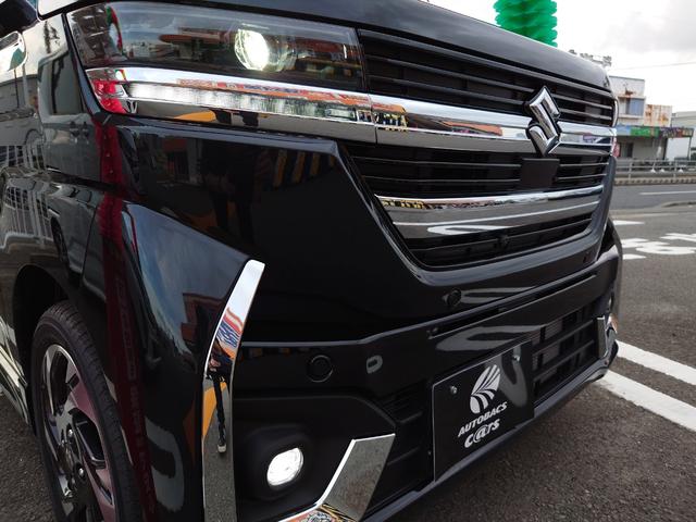 スペーシアカスタム ハイブリッドXS 届出済未使用車 ハイブリッドXS スズキコネクト対応スマートフオン連携メモリーナビゲーション9インチ 全方位モニター LEDヘッド&フオグ スズキセーフテイーサポート マット バイザー ETC(9枚目)