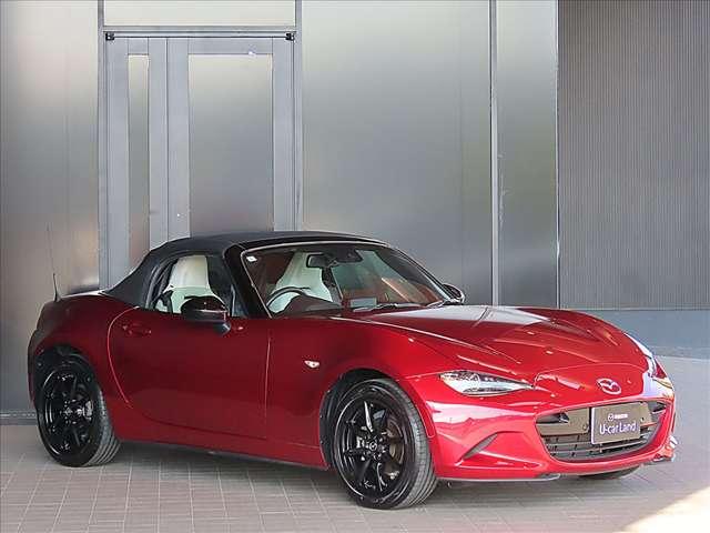 ロードスター １．５　Ｓ　レザーパッケージ　ホワイト　セレクション　白レザー／オートマ／アルミホイール／クルコ（3枚目）