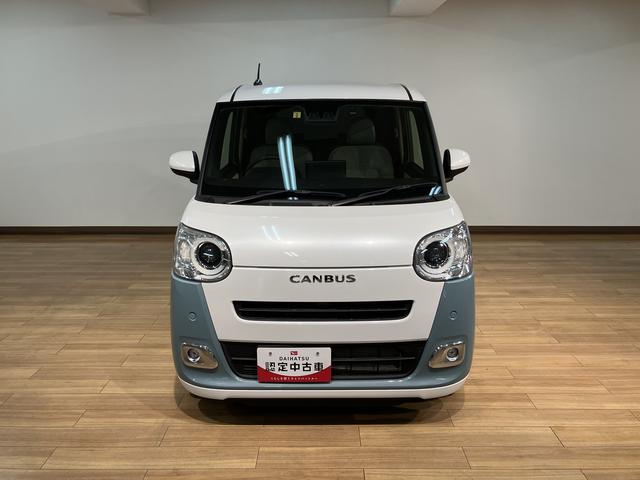 ムーヴキャンバス ストライプスＧ／サポカーＳワイド適合／新車保証継承／電動ＰＢ　新車保証継承　車検整備付　９インチスマホ連携ディスプレイオーディオ　バックカメラ　連動ドラレコ　キーフリー　両側パワースライドドア　前後コーナーセンサー　ＬＥＤヘッドライト　オートライト（2枚目）