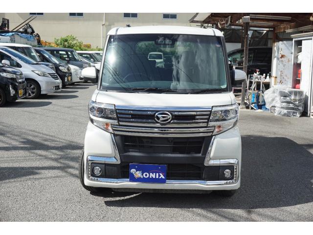 タント カスタムＲＳ　トップエディションリミテッドＳＡＩＩＩ　両側電動スライドドア　純正ナビ　パノラマモニター　シートヒーター　ドラレコ　ＥＴＣ　ＡＨＢ　ＬＥＤヘッドライト　衝突軽減　純正アルミ　スマートキー　ターボ車（2枚目）