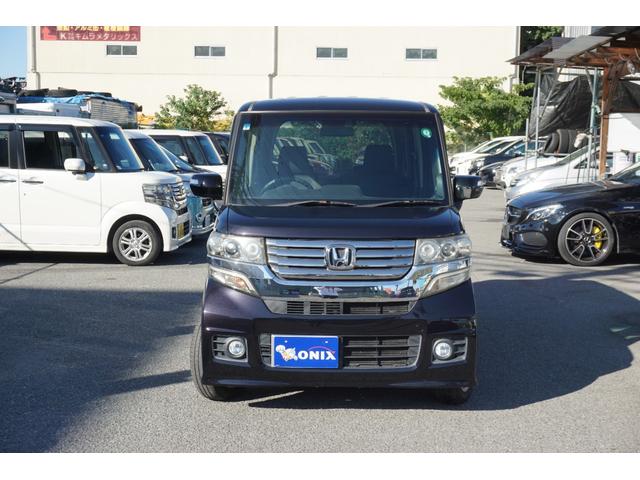 N-BOXカスタム G・Lパッケージ 電動スライドドア 社外ナビ バックカメラ フルセグTV ETC HID オートライト 純正アルミ スマートキー オートエアコン(2枚目)