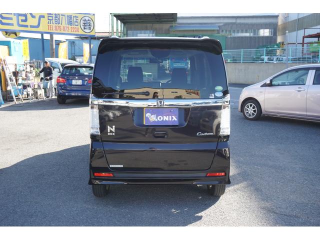 N-BOXカスタム G・Lパッケージ 電動スライドドア 社外ナビ バックカメラ フルセグTV ETC HID オートライト 純正アルミ スマートキー オートエアコン(5枚目)