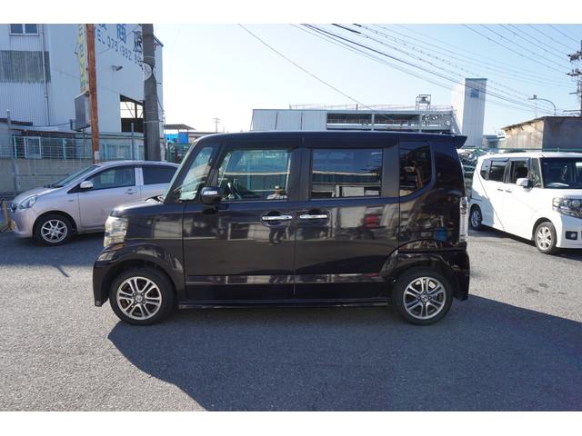 N-BOXカスタム G・Lパッケージ 電動スライドドア 社外ナビ バックカメラ フルセグTV ETC HID オートライト 純正アルミ スマートキー オートエアコン(8枚目)