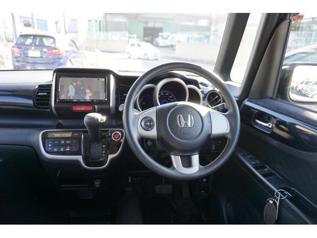 N-BOXカスタム G・Lパッケージ 電動スライドドア 社外ナビ バックカメラ フルセグTV ETC HID オートライト 純正アルミ スマートキー オートエアコン(10枚目)