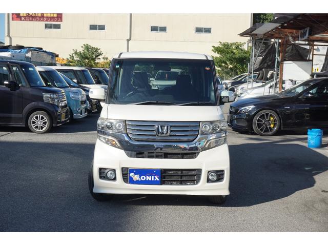 N-BOXカスタム G・Lパッケージ 電動スライドドア スマートキー 社外ナビ TV HID オートライト 純正アルミ(2枚目)