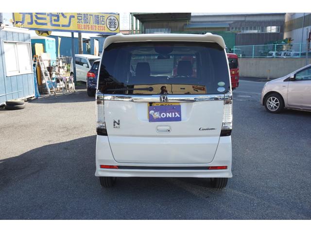 N-BOXカスタム G・Lパッケージ 電動スライドドア スマートキー 社外ナビ TV HID オートライト 純正アルミ(5枚目)