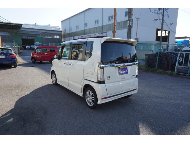 N-BOXカスタム G・Lパッケージ 電動スライドドア スマートキー 社外ナビ TV HID オートライト 純正アルミ(6枚目)