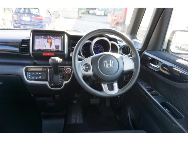 N-BOXカスタム G・Lパッケージ 電動スライドドア スマートキー 社外ナビ TV HID オートライト 純正アルミ(10枚目)