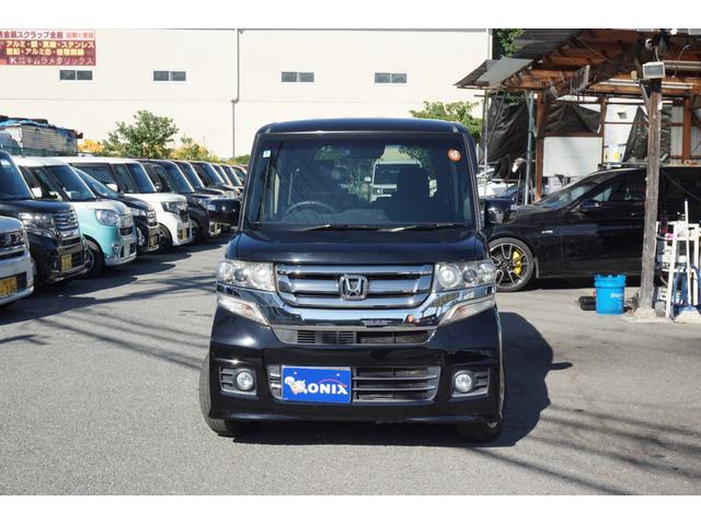 N-BOXカスタム G・Lパッケージ 電動スライドドア スマートキー 純正ナビ バックカメラ TV オートエアコン HID オートライト ETC 純正アルミ(2枚目)