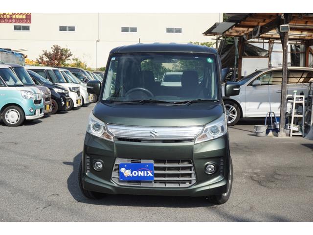 スペーシアカスタム XS 電動スライドドア スマートキー HID オートライト 純正アルミ(2枚目)