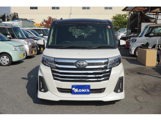 ルーミー カスタムG-T 両側電動スライドドア 衝突軽減S レーダークルーズ フルセグTV 全周囲カメラ オートホールド クリアランスソナー スマートキー2コ LEDヘッドライト ETC ターボ車 純正アルミ(2枚目)