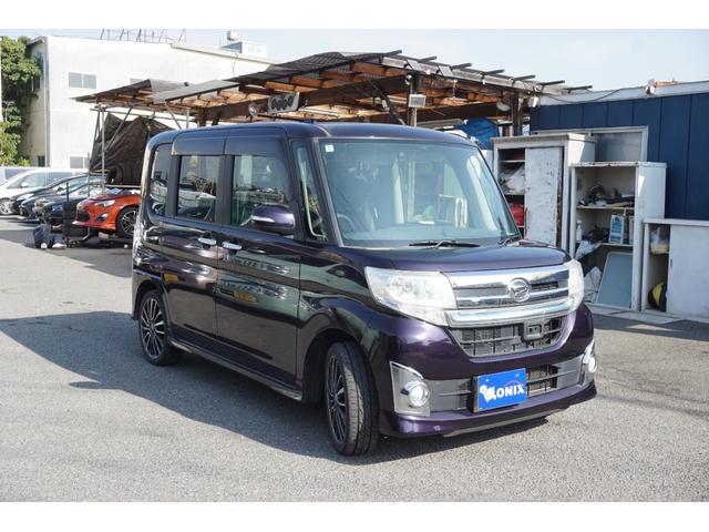 タント カスタムＲＳ　ＳＡ　両側電動スライドドア　４ＷＤ　衝突軽減システム　ＬＥＤヘッドライト　オートライト　社外アルミ　ターボ車　スマートキー　ＥＴＣ（3枚目）