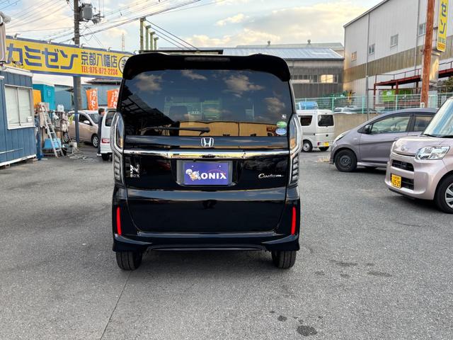 N-BOXカスタム G・L 電動スライドドア 社外ナビ バックカメラ フルセグTV Bluetoothオーディオ ドラレコ LEDヘッドライト オートライト ETC 純正アルミ スマートキー オートエアコン(5枚目)