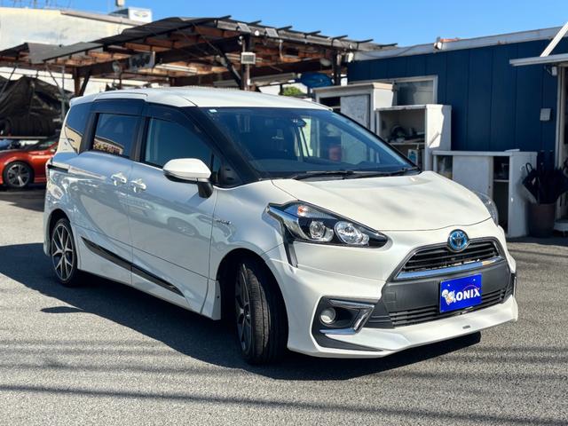 シエンタ ハイブリッドG モデリスタエアロ モデリスタAW 両側電動スライドドア 衝突軽減 レーンキープ AHB 社外ナビ バックカメラ TV Bluetoothオーディオ ETC シートヒーター HID 7人乗り(3枚目)