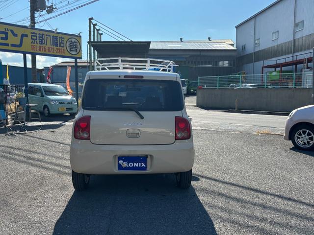 アルトラパン Ｘ　社外ナビ　バックカメラ　ＴＶ　スマートキー　純正アルミ　シートカバー（5枚目）