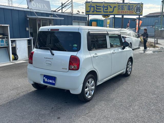 アルトラパン Ｘ　社外ナビ　フルセグＴＶ　Ｂｌｕｅｔｏｏｔｈオーディオ　スマートキー２コ　純正アルミ　ＥＴＣ（4枚目）