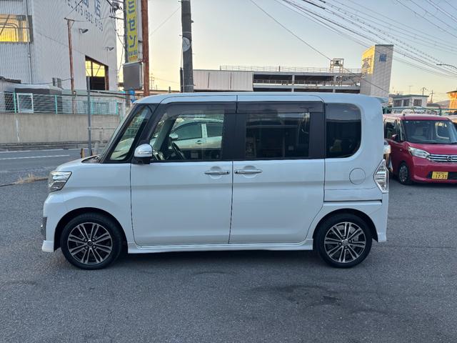 タント カスタムＲＳ　トップエディションＳＡＩＩ　両側電動スライドドア　スマートキー　衝突軽減システム　社外ナビ　バックカメラ　フルセグＴＶ　Ｂｌｕｅｔｏｏｔｈオーディオ　ＬＥＤヘッドライト　オートライト　ＥＴＣ　ターボ車　純正アルミ（7枚目）