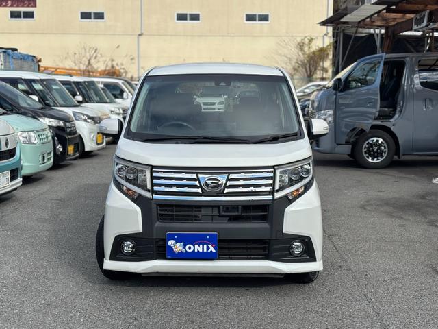 ムーヴ カスタム　Ｘ　ＳＡＩＩ　衝突軽減システム　純正ナビ　バックカメラ　フルセグＴＶ　Ｂｌｕｅｔｏｏｔｈオーディオ　ＬＥＤヘッドライト　オートライト　ＥＴＣ　社外アルミ　スマートキー　オートエアコン（2枚目）