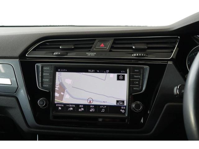ゴルフトゥーラン ＴＳＩ　Ｒライン　衝突軽減ブレーキ・追従クルコン・ＬＫＡ・バックカメラ・モード切替・ＥＴＣ・ＵＳＢ・地ナビ・ディスプレイオーディオ・Ｂｌｕｅｔｏｏｔｈ・スマートキー・リアテーブル・ＣＤ・オートライト・Ｒ１７（19枚目）